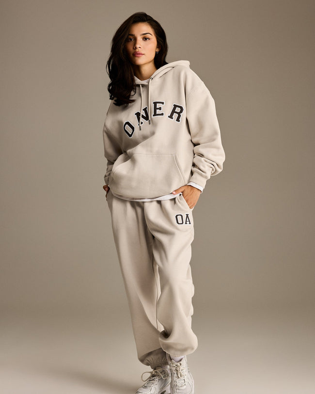 Foundations Oversized Oner Girlfriend Joggers | Sand