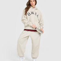 Foundations Oversized Oner Girlfriend Joggers | Sand
