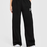 Foundations Oversized Oner Girlfriend Straight Leg Joggers | Black