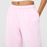 Foundations Oversized Oner Girlfriend Straight Leg Joggers | Chalk Pink