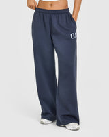 Foundations Oversized Oner Girlfriend Straight Leg Joggers | True Blue