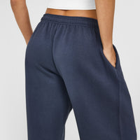 Foundations Oversized Oner Girlfriend Straight Leg Joggers | True Blue