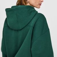 Foundations Oversized Oner Girlfriend Hoodie | Racing Green