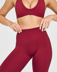 SoftMotion™ High Waisted Leggings | Ruby Red