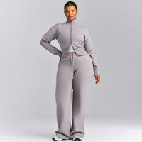 Mid Weight Cotton Knit Cardigan | Dark Zinc Grey