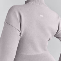 Mid Weight Cotton Knit Cardigan | Dark Zinc Grey