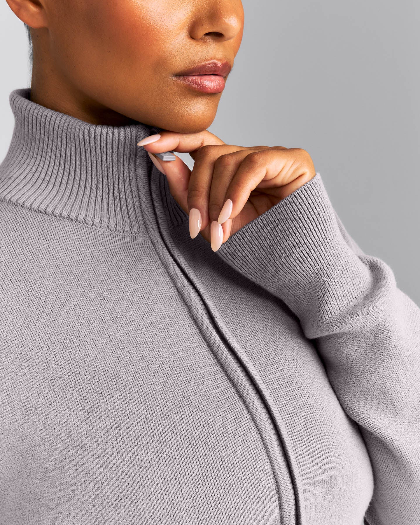 Mid Weight Cotton Knit Cardigan | Dark Zinc Grey