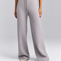 Mid Weight Cotton Knit Trouser | Dark Zinc Grey
