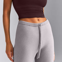 Mid Weight Cotton Knit Trouser | Dark Zinc Grey