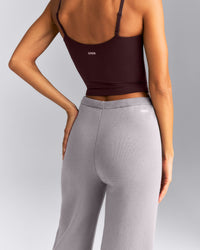Mid Weight Cotton Knit Trouser | Dark Zinc Grey