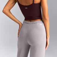 Mid Weight Cotton Knit Trouser | Dark Zinc Grey