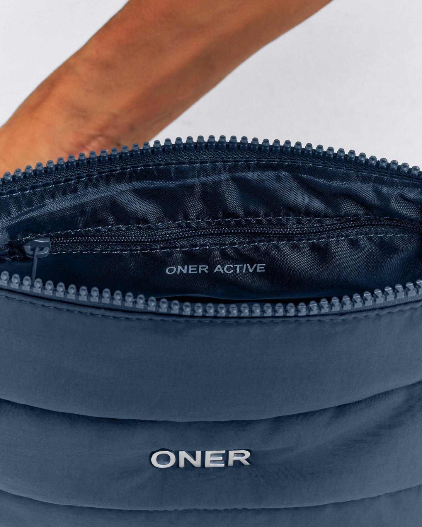 Quilted Pouch | Storm Blue