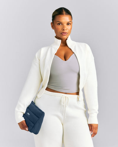 Quilted Pouch | Storm Blue