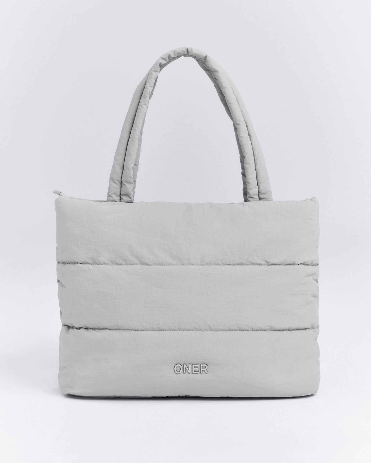 Quilted Tote Bag New Branding | Platinum Grey