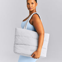 Quilted Tote Bag New Branding | Platinum Grey