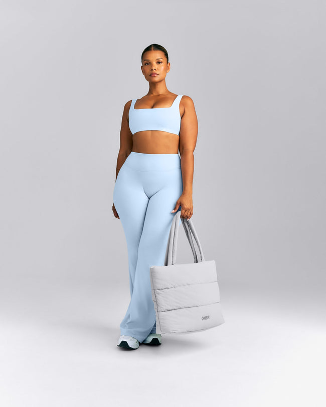 Quilted Tote Bag New Branding | Platinum Grey