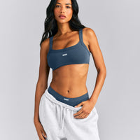 Seamless Scoop Neck Bralette | Storm Blue