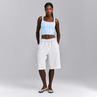 Seamless Scoop Neck Vest | Mist Blue