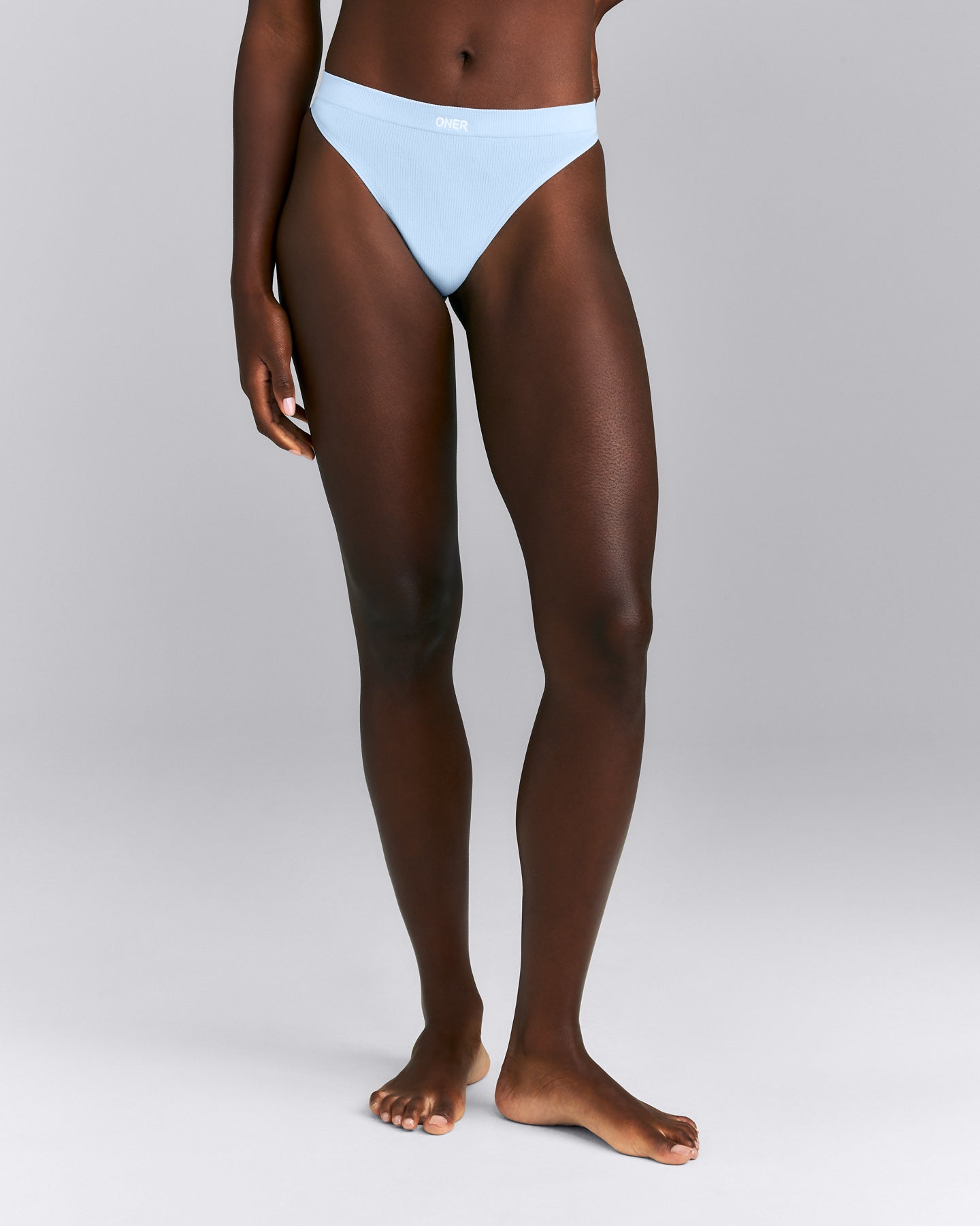 Seamless Thong | Mist Blue