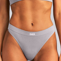 Seamless Thong | Warm Zinc Grey