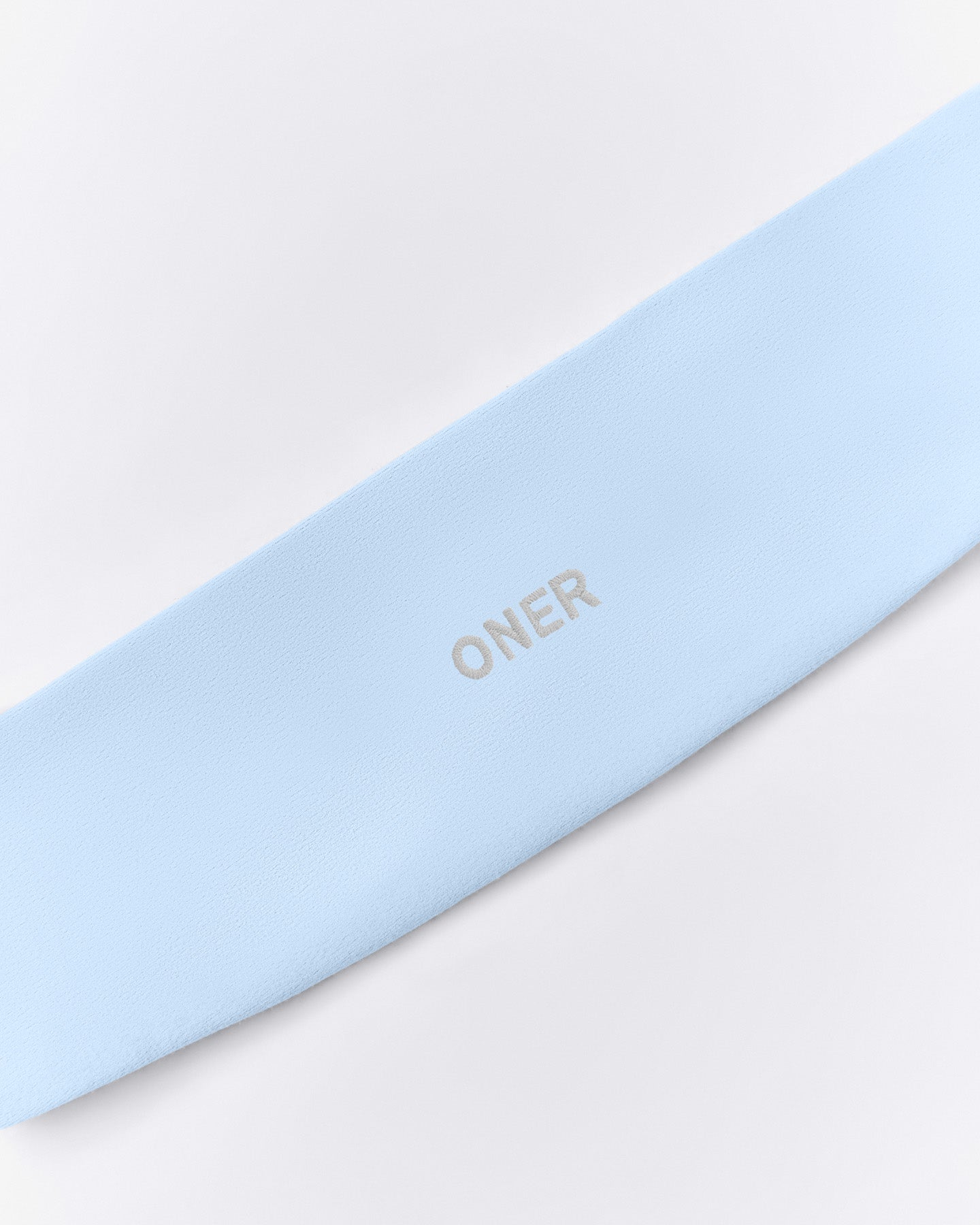 SoftMotion™ Headband with White Logo | Mist Blue