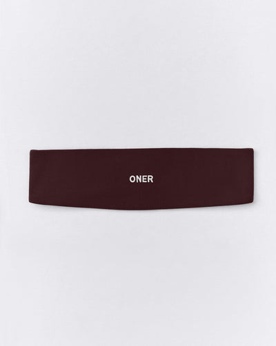 SoftMotion™ Headband with Grey Logo | Plum Brown