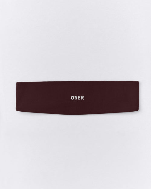 SoftMotion™ Headband with Grey Logo | Plum Brown