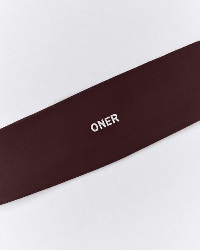 SoftMotion™ Headband with Grey Logo | Plum Brown