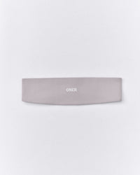 SoftMotion™ Headband with White Logo | Zinc Grey
