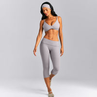 SoftMotion™ Headband with White Logo | Zinc Grey