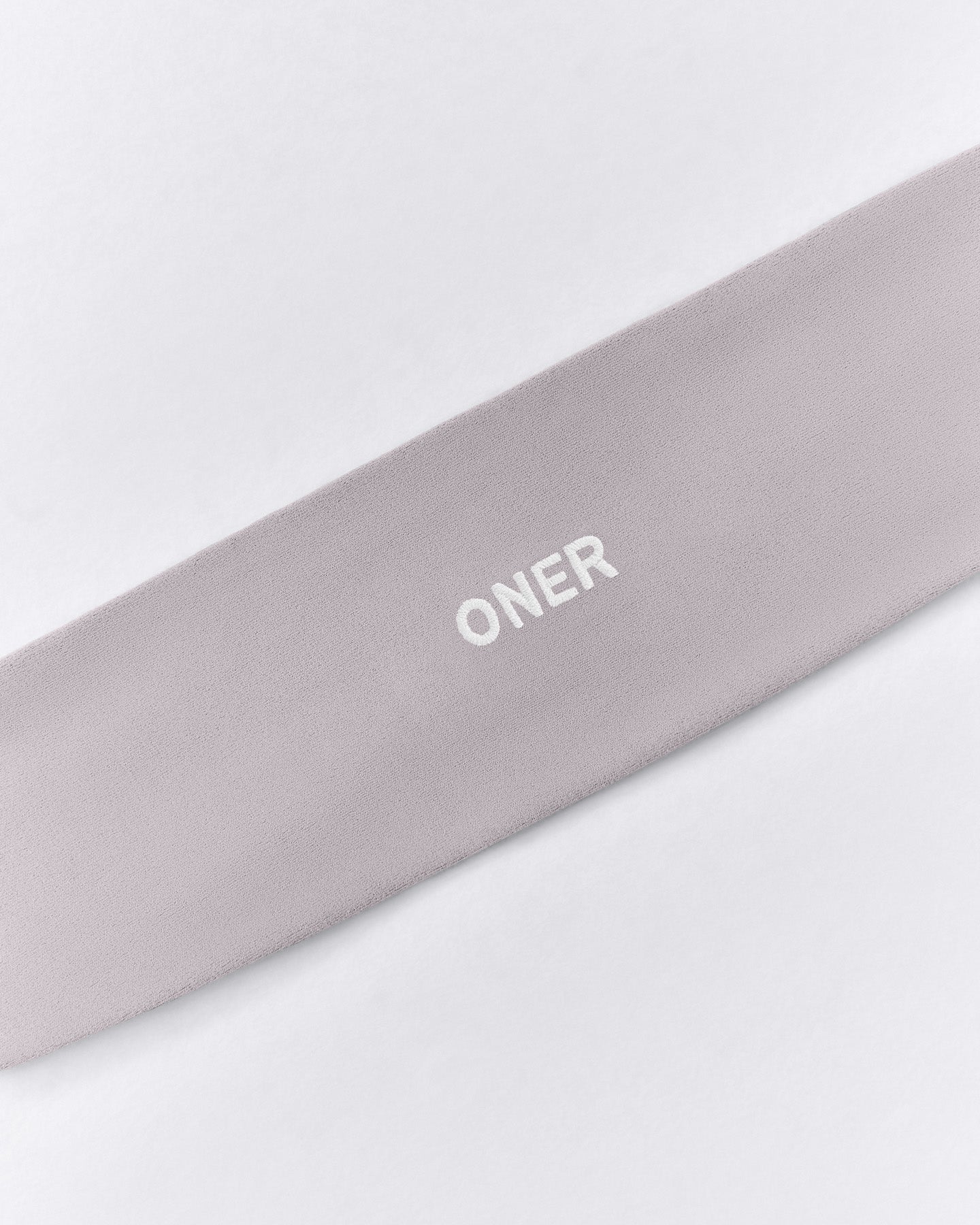 SoftMotion™ Headband with White Logo | Zinc Grey