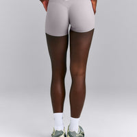 SoftMotion™ Mid Rise Micro Shorts 4" | Zinc Grey