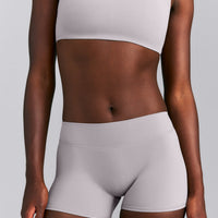 SoftMotion™ Mid Rise Micro Shorts 4" | Zinc Grey