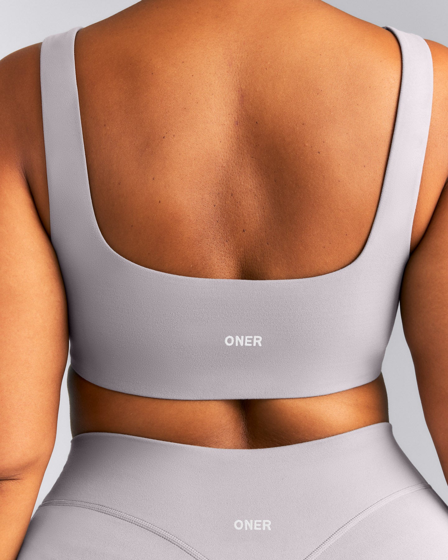 SoftMotion™ Soft Square Neck Sports Bra | Zinc Grey