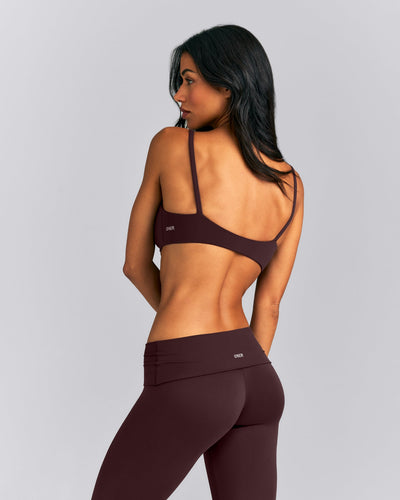 SoftMotion™ Strappy Scoop Bralette | Plum Brown