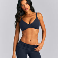 SoftMotion™ Strappy Scoop Bralette New Branding | True Blue