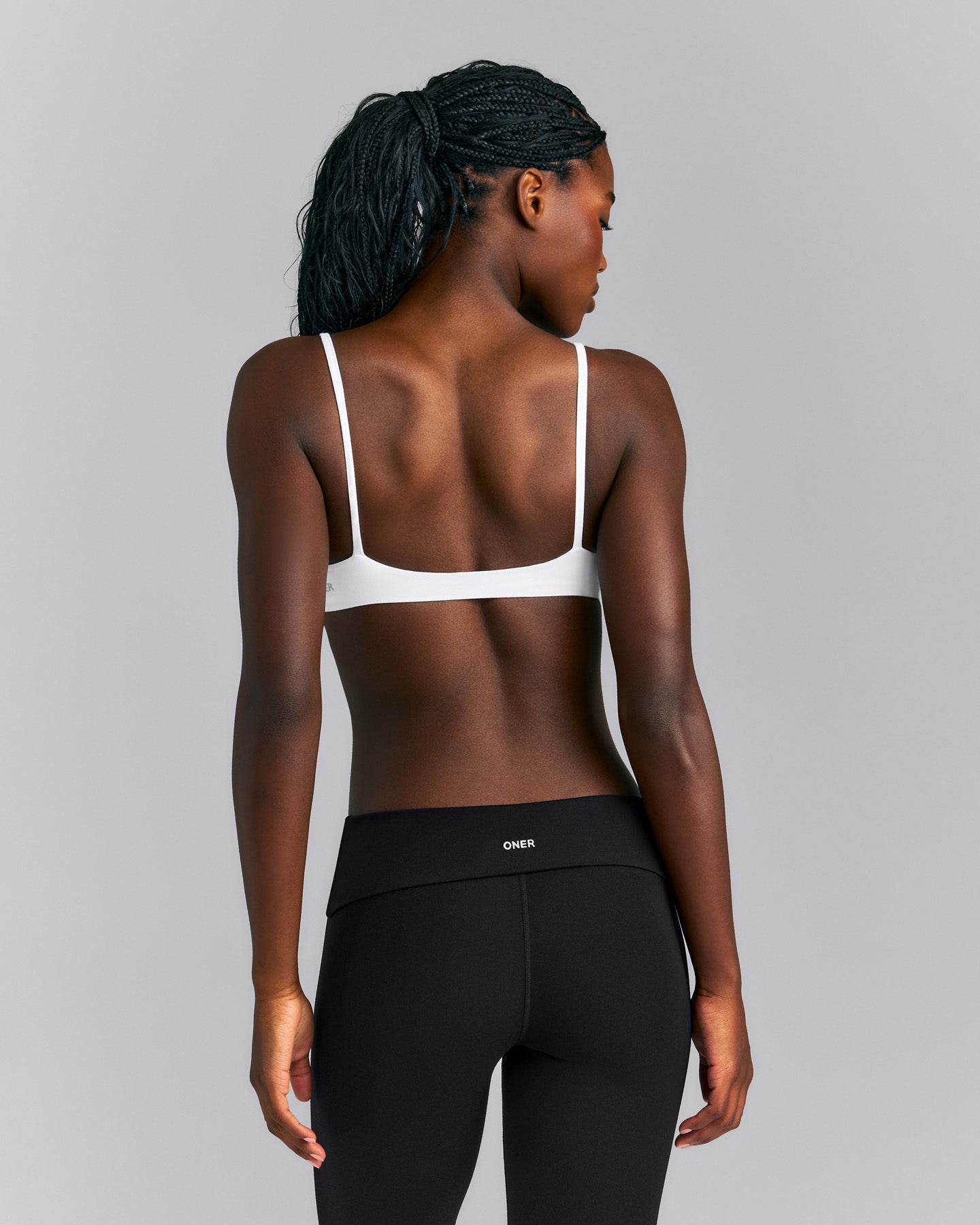 SoftMotion™ Strappy Scoop Bralette | White