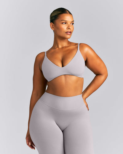 SoftMotion™ Strappy Scoop Bralette | Zinc Grey