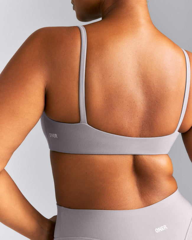 SoftMotion™ Strappy Scoop Bralette | Zinc Grey