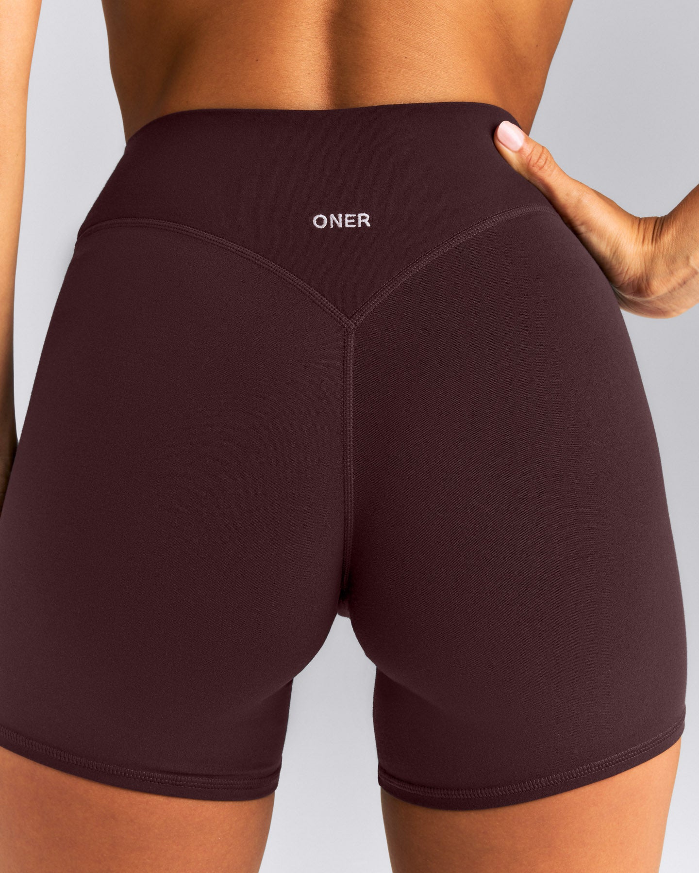 SoftMotion™ Wrap Shorts 6" New Branding | Plum Brown