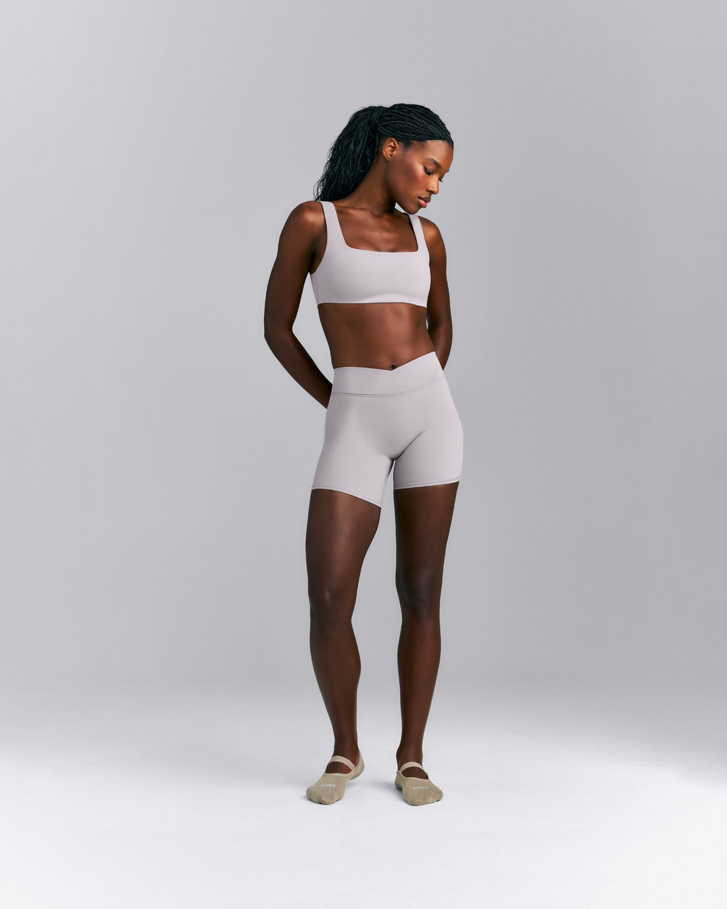SoftMotion™ Wrap Shorts 6" | Zinc Grey