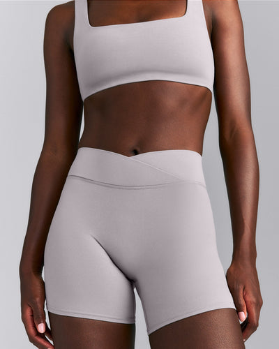 SoftMotion™ Wrap Shorts 6" | Zinc Grey