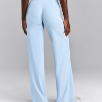 SoftMotion™ Wrap Straight Leg Bottoms New Branding | Mist Blue