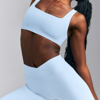 SoftMotion™ Wrap Straight Leg Bottoms New Branding | Mist Blue