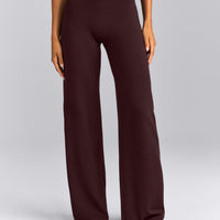 SoftMotion™ Wrap Straight Leg Bottoms New Branding | Plum Brown