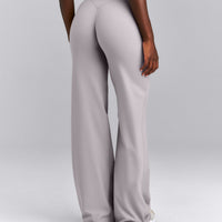 SoftMotion™ Wrap Straight Leg Bottoms New Branding | Zinc Grey
