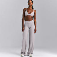 SoftMotion™ Wrap Straight Leg Bottoms New Branding | Zinc Grey
