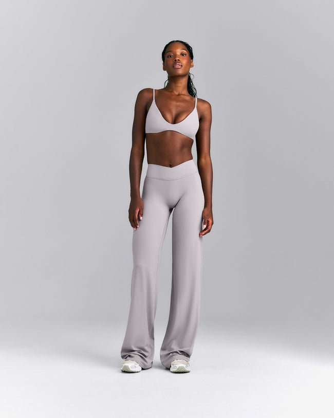 SoftMotion™ Wrap Straight Leg Bottoms New Branding | Zinc Grey