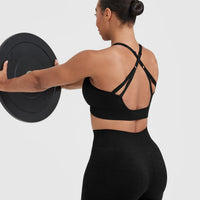 Classic Seamless 2.0 Booty Shorts | Black Marl