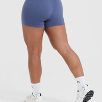 Classic Seamless 2.0 Booty Shorts | Slate Blue Marl